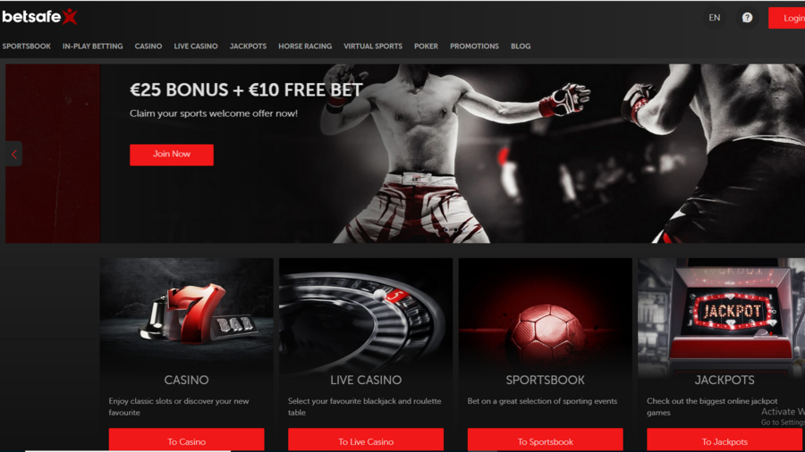 BetSafe screenshot