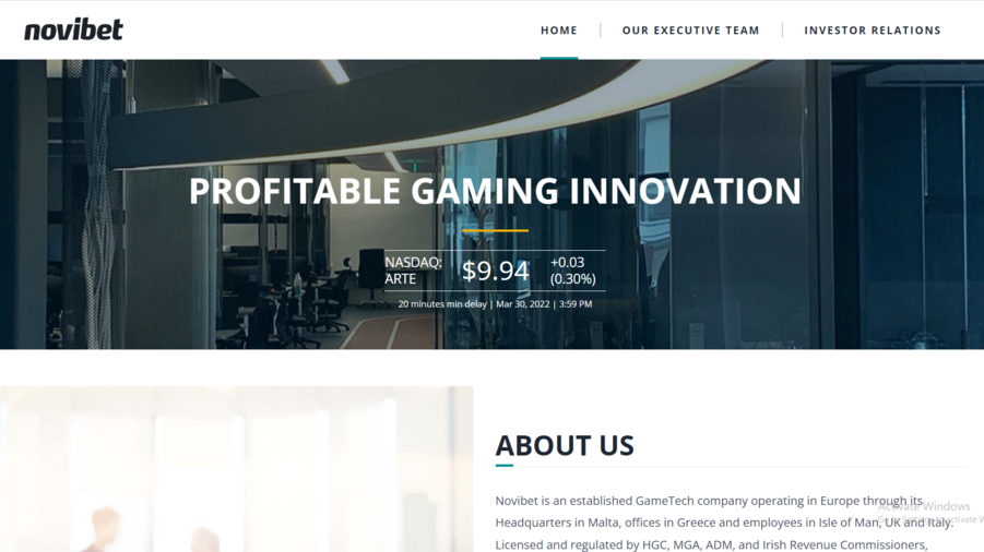 Novibet screenshot