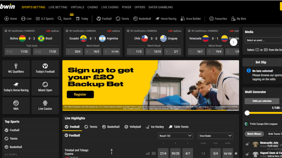 bwin screenshot