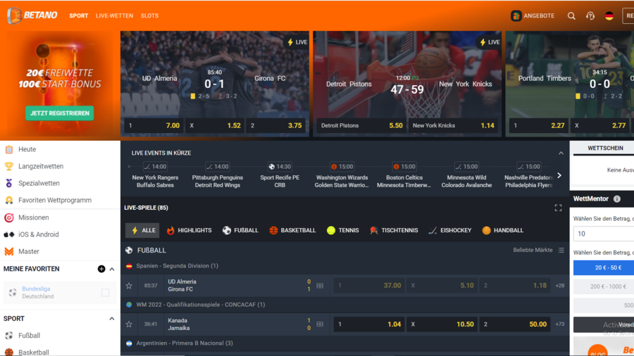 Betano screenshot