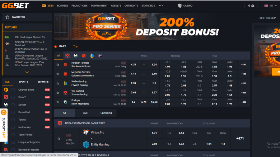 GG.BET screenshot