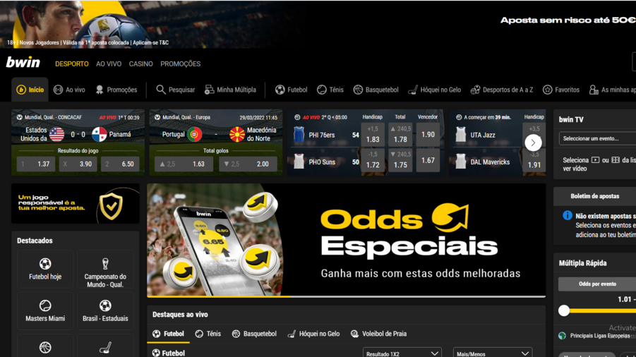 bet.pt screenshot