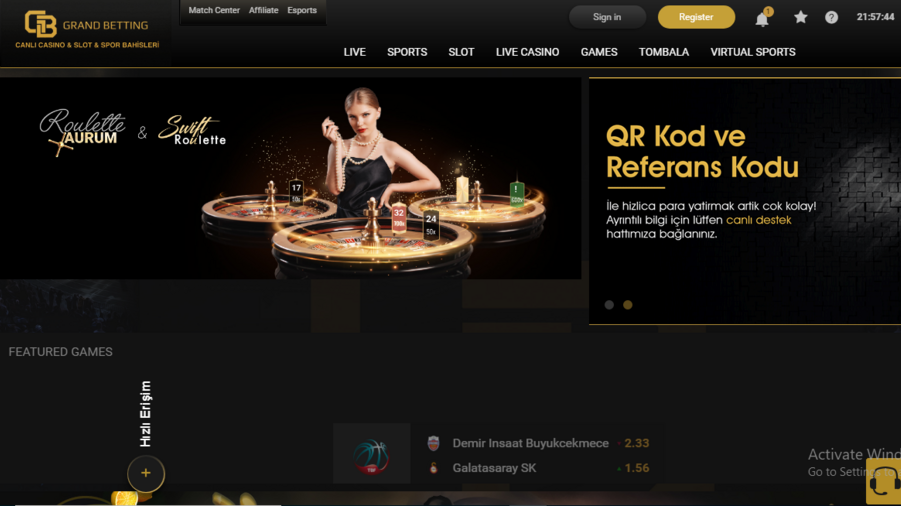 GrandBetting screenshot