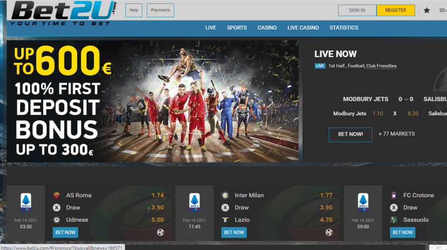 Bet2U screenshot