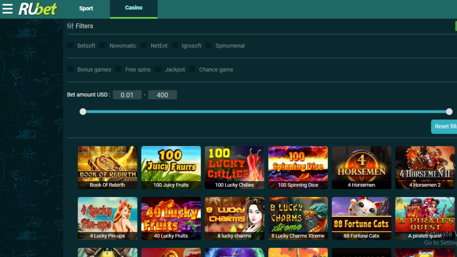 Rubet screenshot