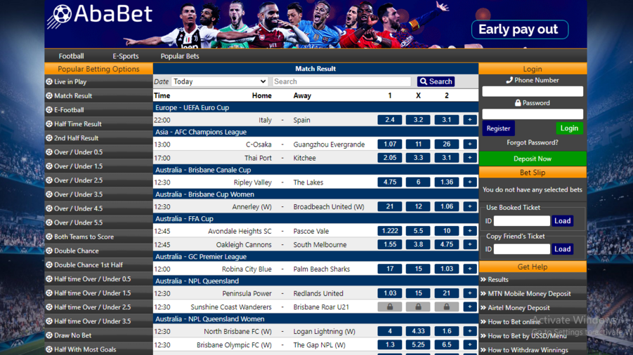 abaBET screenshot