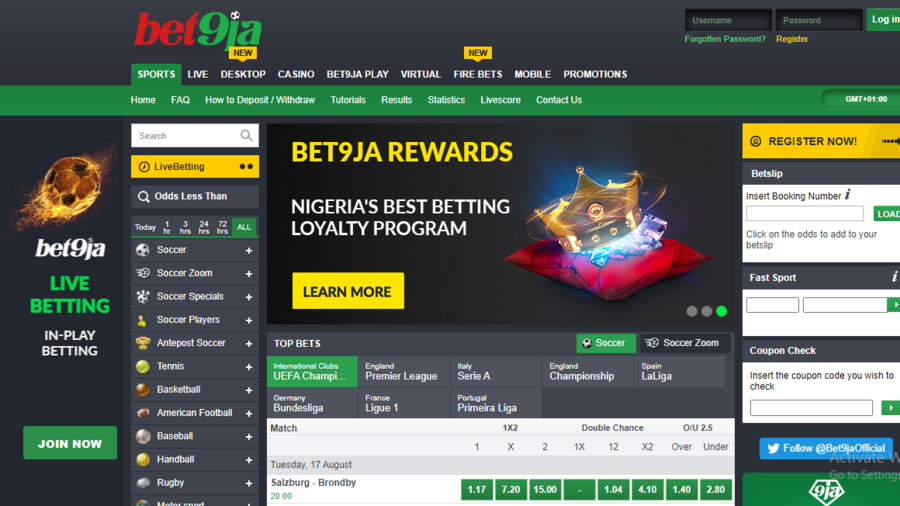 Bet9ja screenshot