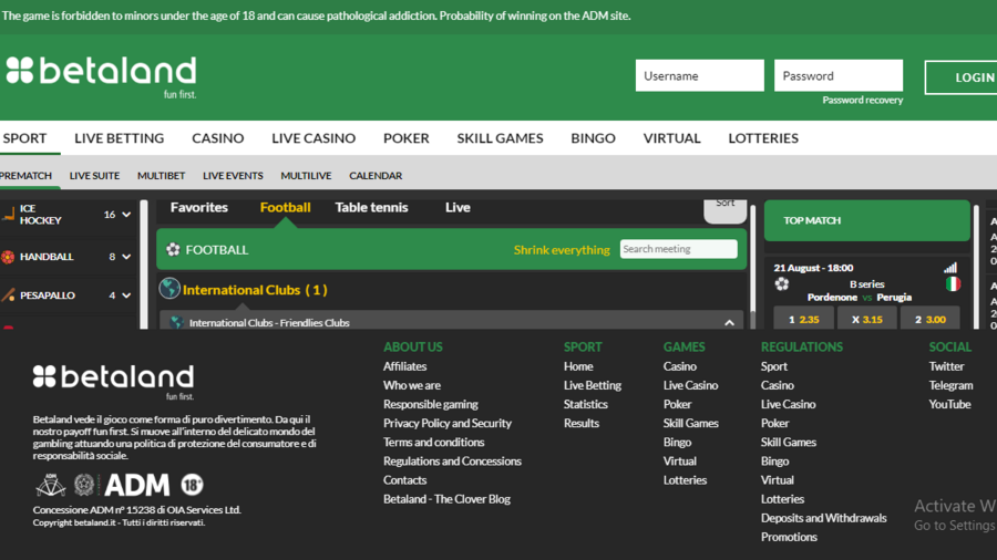 Betaland screenshot