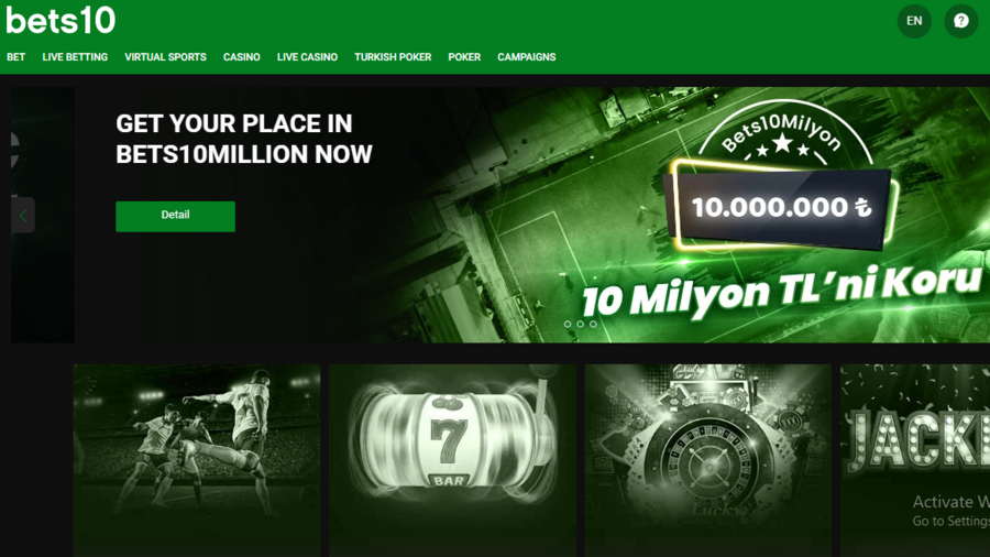 Bets10 screenshot