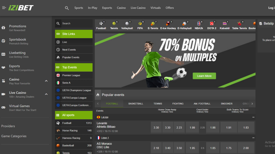 IZIBET screenshot