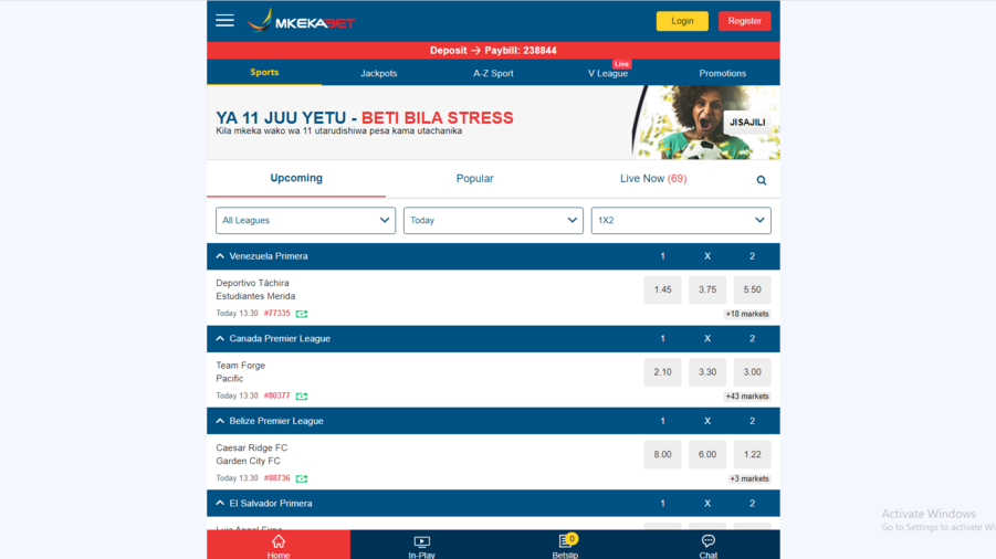 Mkekabet screenshot