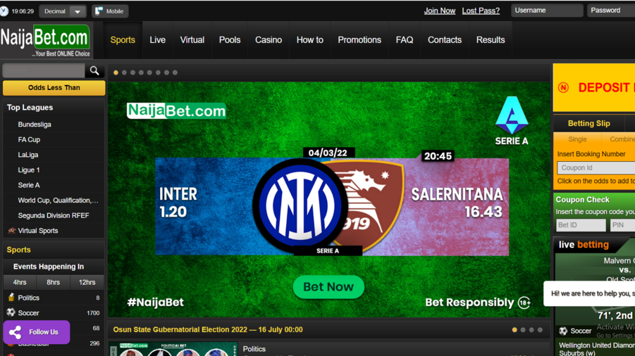 NaijaBet screenshot