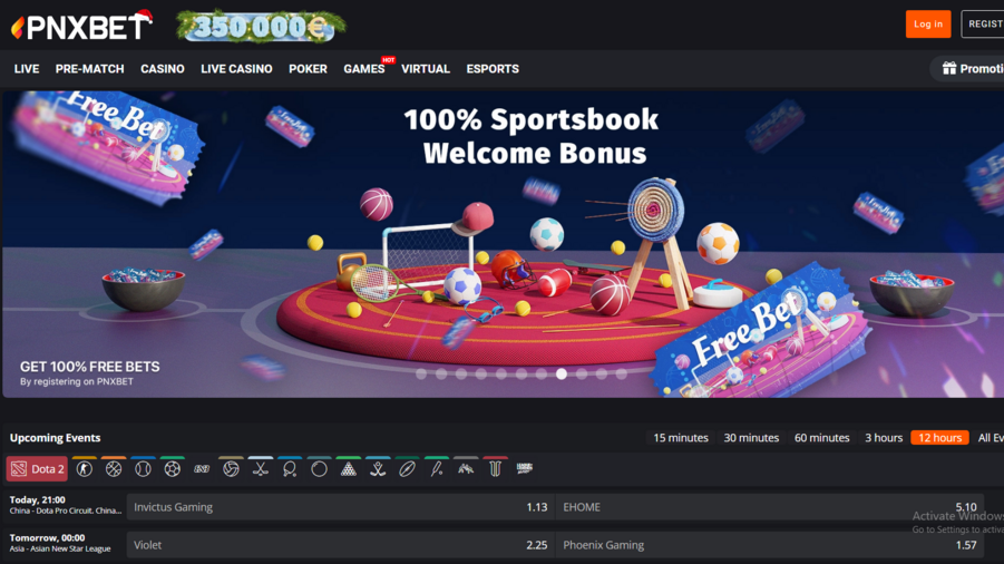 PNX Bet screenshot