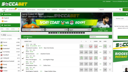 Soccabet screenshot
