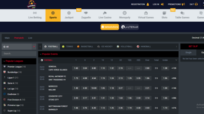 Sokabet screenshot