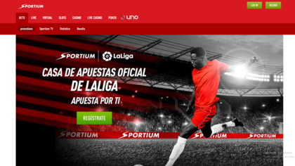 Sportium screenshot