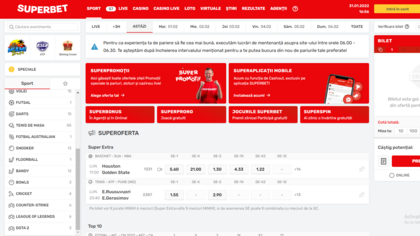 SuperBet screenshot