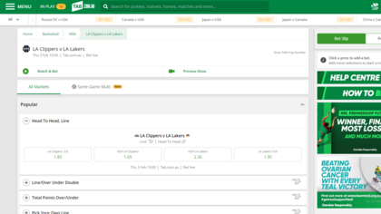 TAB Sportsbet screenshot