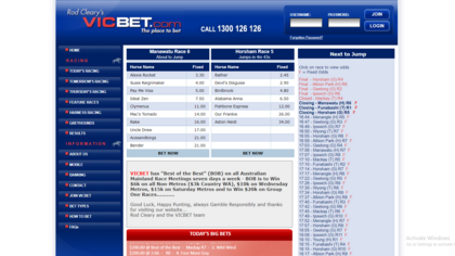 Vicbet screenshot