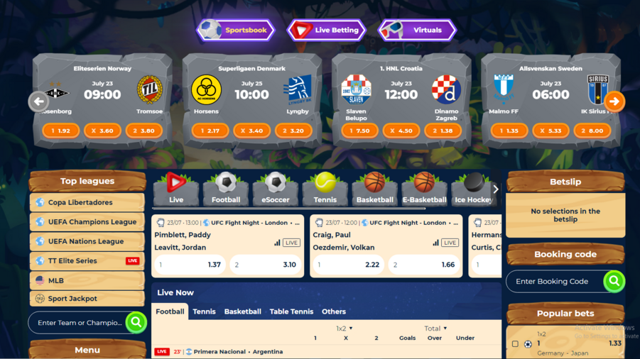 Wazamba screenshot