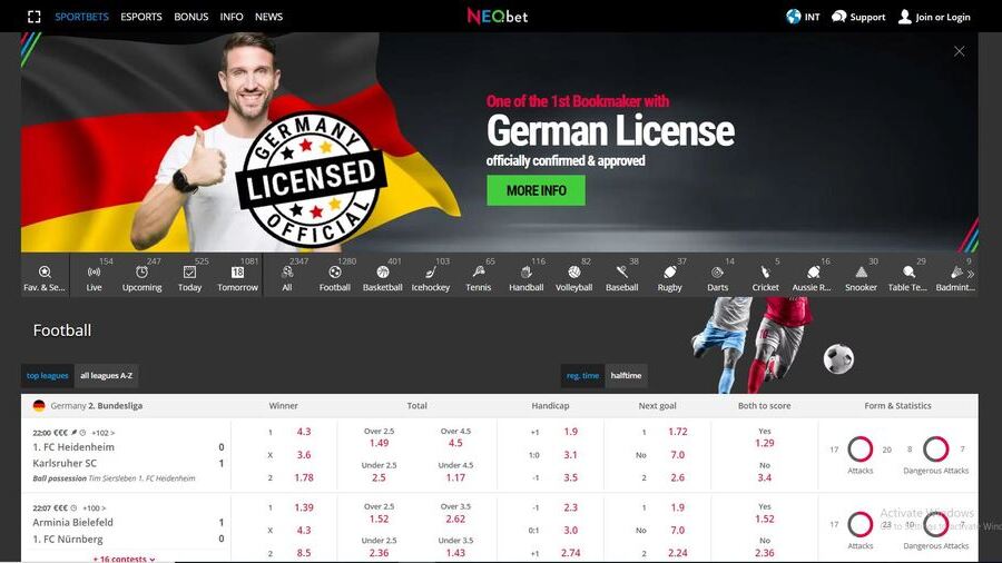 NEO.bet screenshot
